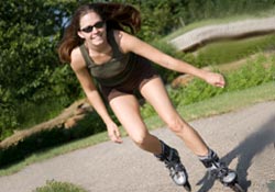 Avec le roller, roulez l�g�re et ind�pendante