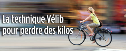 La technique V�lib pour perdre du poids !