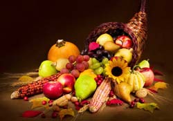 automne, fruits, légumes
