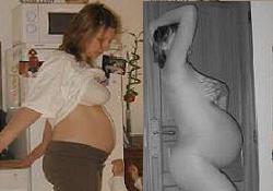 photo, grossesse, ventre, pendant la grossesse