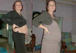 photo, grossesse, ventre, pendant la grossesse